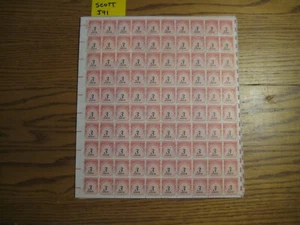 US Scott # J91 Postage Due 3c Sheet MNH OG - Picture 1 of 2