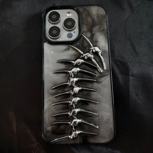 Cool 3D Fishbone Pattern Phone Case For iPhone 15 Pro Max 14 11 12 13 XR X Cover - Picture 1 of 5