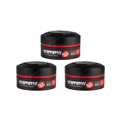 3x Fonex Gummy Styling Wax Rot Ultra Hold 3er Set (450ml) Haarwachs Haarwax - Bild 1 von 4
