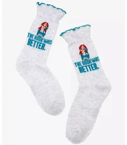 Calcetines Disney La Bella y la Bestia Bella Book Was Better con volantes talla 4-10 - Imagen 1 de 3