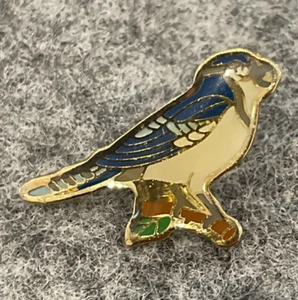 Sombrero Eastern Bluebird Blue Bird Zorzal MO Esmalte Masculino Tono Dorado Prendedor Solapa De Colección - Imagen 1 de 16