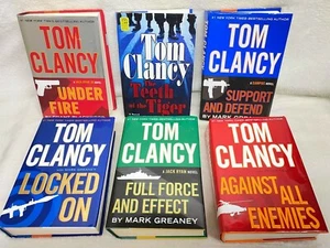 Tom Clancy Military Action Thriller Books Novels - Lot Of 6 - Picture 1 of 12