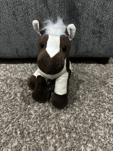 Ganz Webkinz Choco Vanilla Pony Brown White Pony Horse Plush No Code - Picture 1 of 9