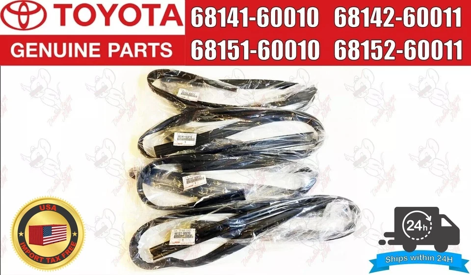 OEM Toyota 6814160010 Run Front Door Glass RH 68141-60010