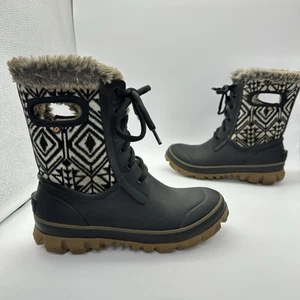 Bogs-W Arcata Waterproof Boot Women 8 US Black - Picture 1 of 9