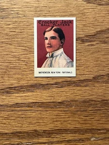 1993 CRACKER JACK 1915 REPLICAS #4 MATHEWSON & #5 JOHNSON--MINT LIKE - Picture 1 of 4