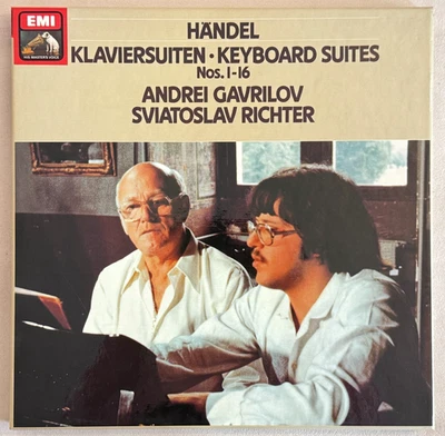 RICHTER GAVRILOV Handel Keyboard Suites 1–16 ED1 HMV Red Stereo 4LP Box NM MINT - Image 1 of 3