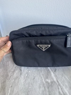 Prada Re-Nylon and Saffiano Leather Belt Bag - Image 1 of 4