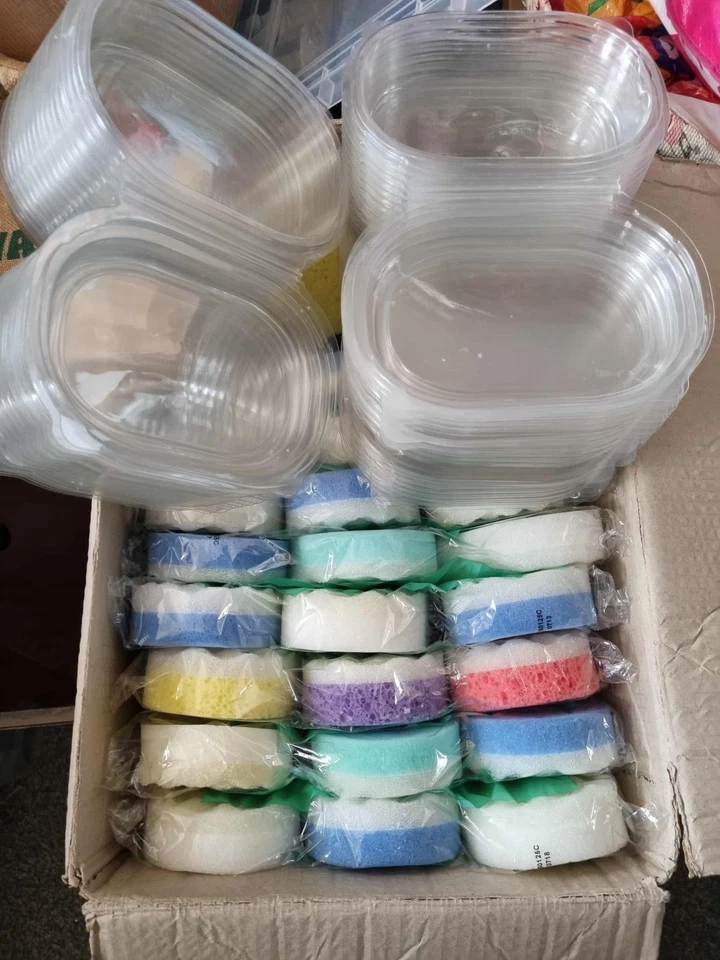 Soap Exfoliating Sponges & Clamshells Job lot Bundle New Make Your Own / Resell - Image 1 of 1