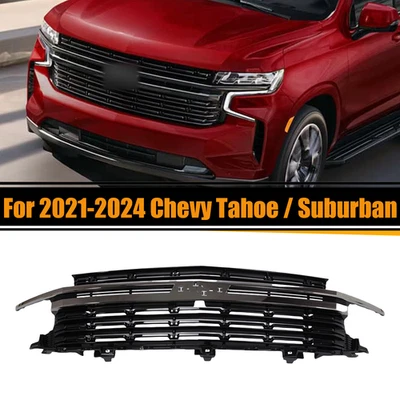 HC Style Front Grille For 2021 2022 2023 2024 Chevrolet Tahoe Suburban Foto 1 de 4