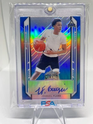 2021-22 Leaf Metal Johnuel Fland Blue Prizm Rookie Auto /50 - Image 1 of 2