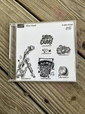 Slam Dunk Basketball Set of 6 * Retired 2003 Stampin' Up - Image 1 of 2