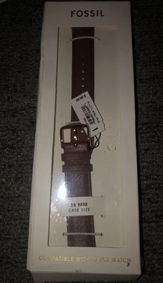 Correa de cuero marrón fósil para Apple Watch S181499 38 mm/40 mm/41 mm Foto 1 de 4
