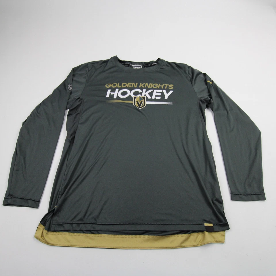 Мужская рубашка с длинным рукавом Vegas Golden Knights Fanatics темно-серая б/у - Изображение 1 из 1