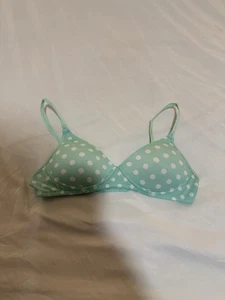Sujetador push-up acolchado Candies Y2K 34A verde menta negro con aros ajustable 148 - Imagen 1 de 4