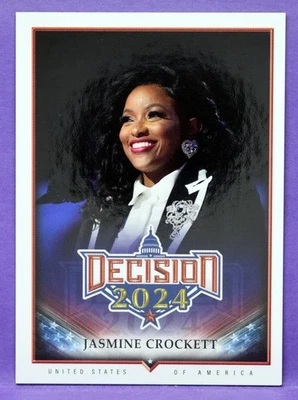 Decision 2024 Rainbow Update Jasmine Crockett Base Card #243 US Rep. from Texas - Image 1 of 2