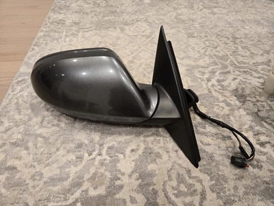 2012-2018 Audi A6 Passenger Right Side View Door Mirror Dark Grey OEM  - Imagem 1 de 4