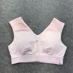 Tommie Copper Sport BH Damen Large Pink Reißverschluss vorne Kompression kabellos - Bild 1 von 11