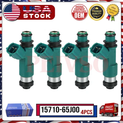 4 inyectores de combustible para 2007 2008 2009 2010 2011 12 2013 Suzuki SX4 2,0 L 15710-65J00 Foto 1 de 4