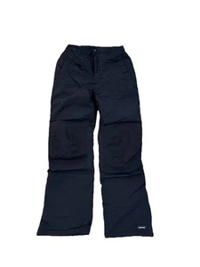 Lands' End Girls Size 12 Slim Snow/Ski Pants Black Grow-A-Longs - Picture 1 of 4