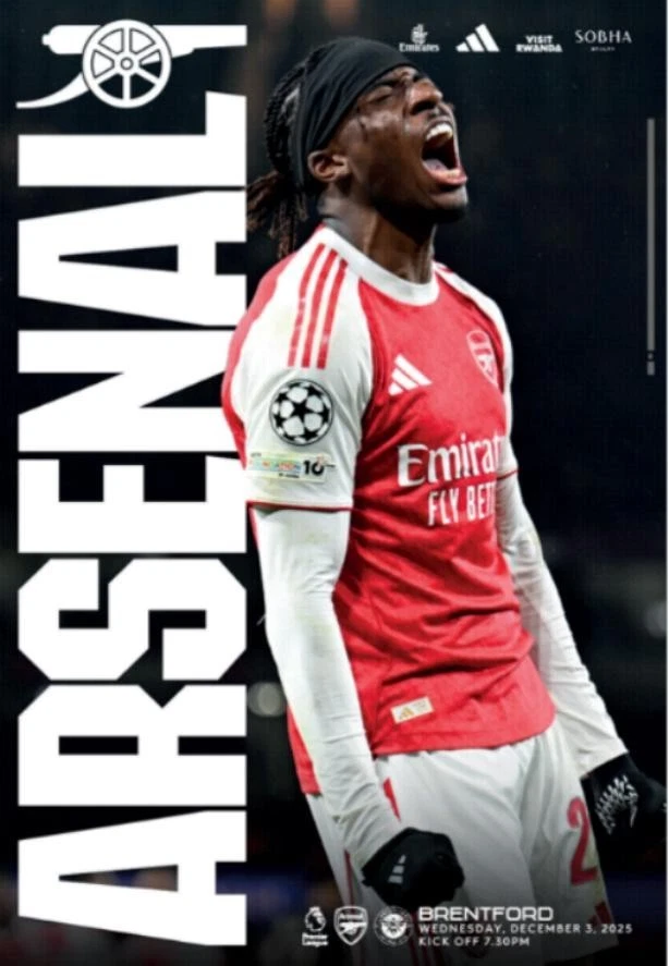 * 2025/26 - ARSENAL HOME PROGRAMMES - CHOOSE FROM LIST * - Image 1 of 1