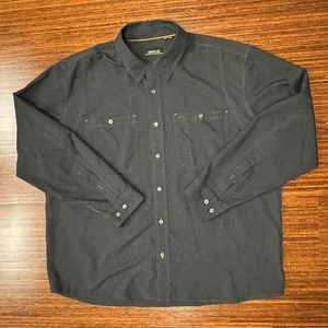 Orvis Tech Chambray Knopfleiste Langarm anthrazit Angeln leicht Herren 2XL - Bild 1 von 9