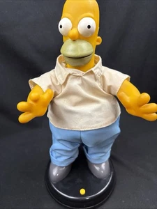 The Simpsons große 12 Zoll funktionierende singende sprechende "Tanzender Homer" Figur Vintage 2002 - Bild 1 von 16