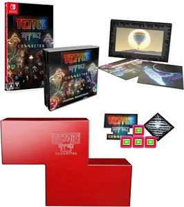 Switch Tetris Effect Connected Collector's Edition Software CD Badges Postcards - Picture 1 of 8