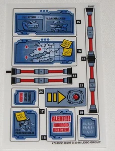 Lego New Sticker for Set 70596 Sheet 2 Ninjago Stickers - Picture 1 of 1