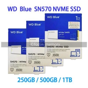 WD BLUE 1TB 500GB 250GB SN570 NVME SSD INTERNAL PCIe M2 2280 3500MB/S for Laptop - Picture 1 of 15