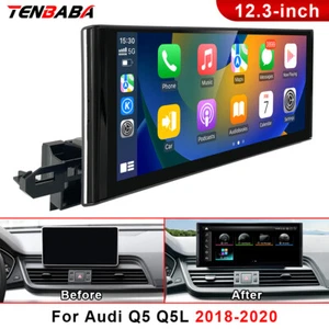12.3'' Android Car GPS For Audi Q5 Q5L 2018-2020 4G+64G Radio Navigation Carplay - Picture 1 of 10