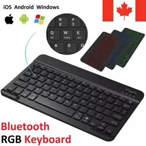 Rechargeable Wireless Bluetooth 3.0 Keyboard for IOS Android Tablet PC Windows - Picture 1 of 8