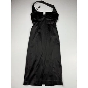 Bebe elegantes schwarzes Neckholder festliches Abendkleid Cocktail Partykleid Gr. S - Bild 1 von 7