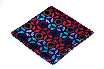 Lord R Colton Masterworks Pocket Square - Colorful Exogenesis Silk - $75 New - Image 1 of 3