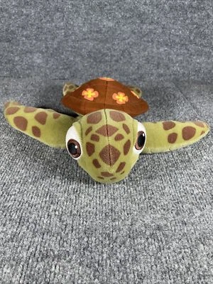 Disneyland Walt Disney World Pixar Buscando a Nemo 11" Peluche TORTUGA MARINA CHORRO Foto 1 de 4