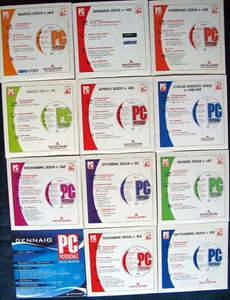 PC PROFESSIONALE CD ROM RIVISTA 12 CD ANNO 2003 COMPLETO VINTAGE SOFTWARE - Photo 1/7