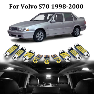 Комплект из 10 белых внутренних светодиодных ламп Canbus для Volvo S70 1998-2000 +ИНСТРУМЕНТ - Изображение 1 из 4