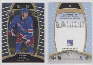 2019-20 Upper Deck Allure Rookies Kaapo Kakko #99 Rookie RC