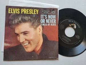 ELVIS PRESLEY - It's Now Or Never / A Mess Of Blues 1960 RCA 7" Picture Sleeve - Imagen 1 de 2