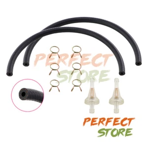 Fuel Tank Gas Line Hose & Clips 5.5mm Reserver For Honda CT70 CT70H CT90 ATC110 - Bild 1 von 6