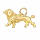 9Carat Yellow Gold Solid Poodle Charm (19X12mm)
