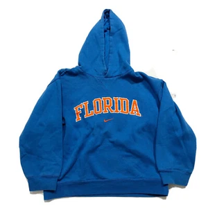 Nike Team Boys UF Florida Gators Center Swoosh Check Sweatshirt Hoodie Sz Small - Picture 1 of 4