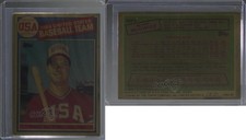 1993-98 R&N China Topps Porcelain Gold Tint Reprints /1998 Mark McGwire #401