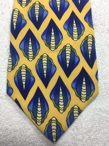 COCKTAIL COLLECTION MENS TIE GOLD AND BLUE CABERNET SAUVIGNON 3.75 X 58 - Picture 1 of 5