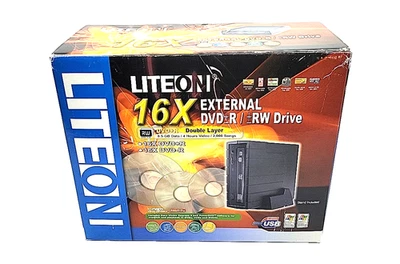 Unidad externa LiteOn 16X DVD RW grabadora USB DVD R DL - solo piezas / no funciona Foto 1 de 4