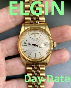 Elgin Analog Quartz Men (Final Price Reduction) Watch Deluxe Vintage Vintage 208 - Picture 1 of 12