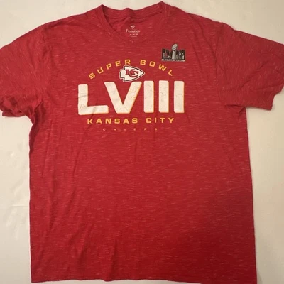 Camiseta KC CHIEFS SUPER BOWL LVIII. Hombre Talla XL.  Marca Fanatics Foto 1 de 4