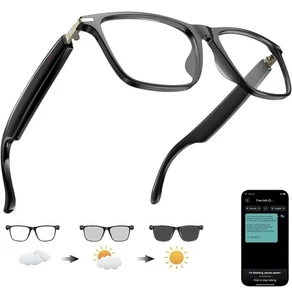 Giinova AI Translation Smart Glasses 140 Languages Color change Lens clear NEW - Picture 1 of 10