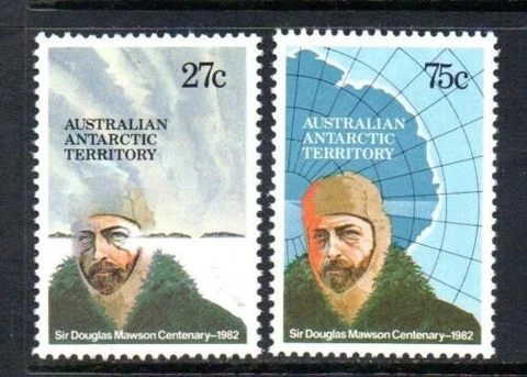 AAT (Australian Antarctic) - 1982 Douglas Mawson #L53-54 - VF MNH Cover