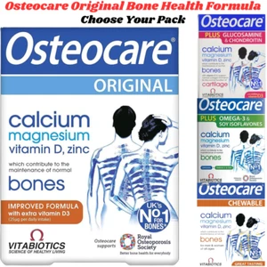 Vitabiotics Osteocare Plus,Original,Chewable,Tablets Bone Health Formula Vegan - Picture 1 of 33
